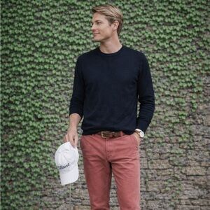 J. LINDEBERG Black Cotton Golf Sweater, M